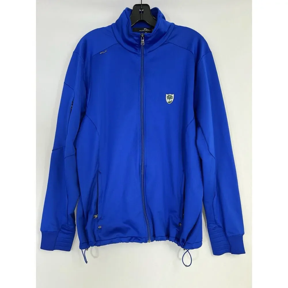 RLX Ralph Lauren Men’s Full Zip Jacket Blue Size L Athletic Fit Polyester - Picture 7 of 11